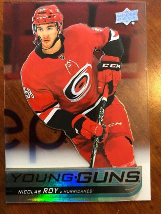 18 - 19 Ud Sp Authentic Young Guns Acetate Clear Cut 476 Nicolas Roy