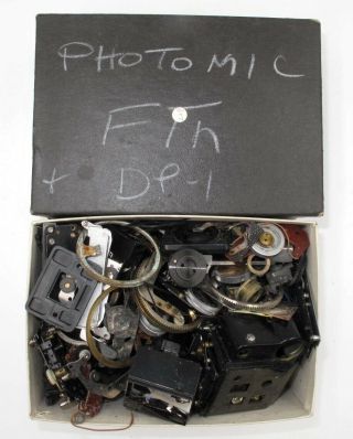 Vintage Box Of Nikon Ftn Photomic Finder Parts.