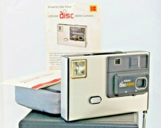 Vintage 1980s Kodak Disc 4000 Camera Collectible,  Retro,