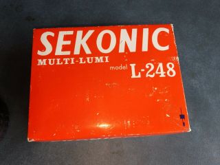 Vintage Sekonic L - 248 Light Exposure Meter Nib