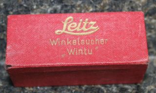 Vintage Box Only For Leitz Leica Wintu Viewfinder