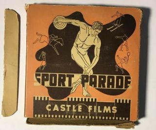 8mm Castle Films Sport Parade 310 Football - 1938 Box