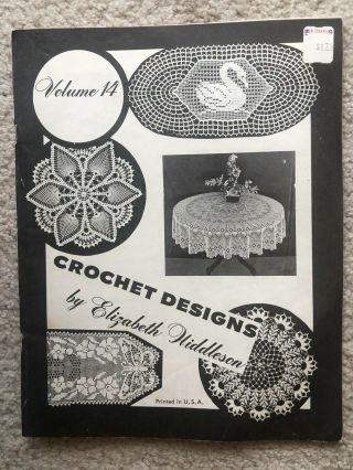 Elizabeth Hiddleson Crochet Doilies Vintage Patterns Volume 14 Swan Daisy Pop Cn