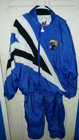 Mens Vtg University Of Kentucky Wildcats Windbreaker Jacket Large Uk Ng Outfit L