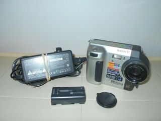 Sony Fd Mavica Model Mvc - Fd87 Vintage Floppy Disc Camera W/ Power Cord
