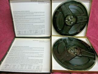 2 Reels Scotch 207 Recording Tape 1800 Ft 7 " Reel To Open Reel Black Boxes