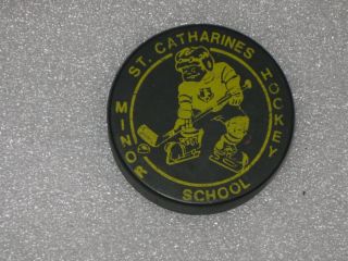 St.  Catharines Minor Hockey School Puck Blank Back