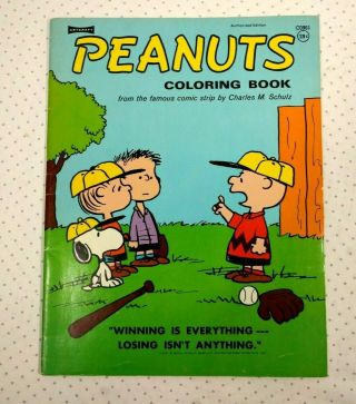 Vintage 1958 Peanuts Coloring Book Charles Schultz Artcraft C0961