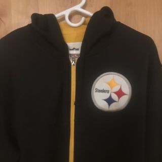 NFL Pittsburgh Steelers Fleece Zip Up Jacket With Hood 3