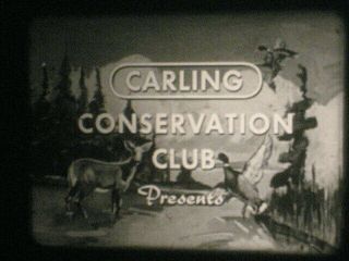 16mm B/w Sound Carling Conservation Club Florida Fishing Unlimited Film