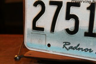 2009 Tennessee License Plate Radnor Lake 2751 RL 3