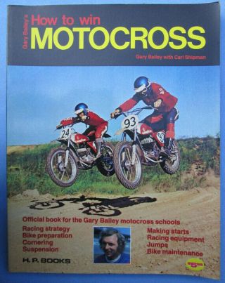 1974 Vintage How To Win Motocross Motorcycle Book Racing Gary Bailey Dirt Bike