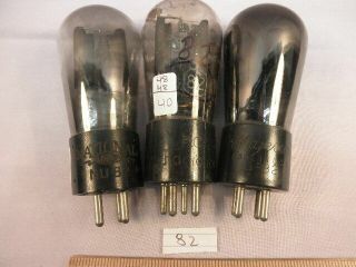 82 - Three Hard To Find 82 Rectifier Tubes - Rca,  National Union,  Majestic