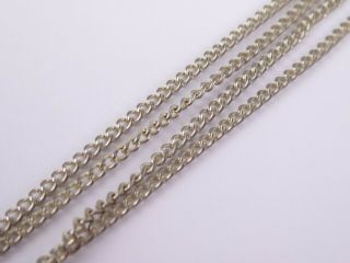 Vintage 925 Sterling Silver Necklace Chain 18 " 3.  1g N11