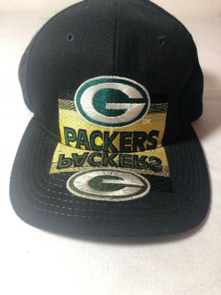 Very Rare Starter Team Nfl Green Bay Packers Vintage Reflection Hat Cap