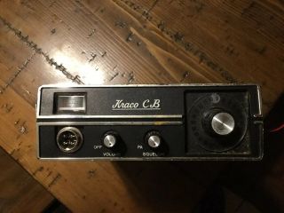 Vintage Kraco 23 Channel Cb Radio Transceiver Model Kcb - 2310b