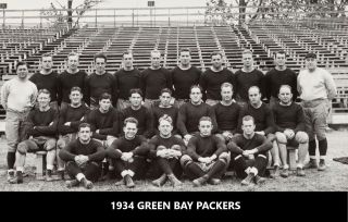 1934 Green Bay Packers 8x10 Team Photo Football Picture Nfl