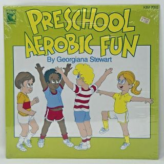 Preschool Aerobic Fun Georgiana Stewart Vintage Vinyl Record Lp 1983