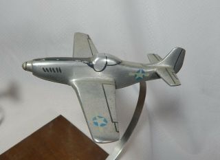 World War Two Model P51 Airplane Made From Landing Gear Of Crashed Airplane