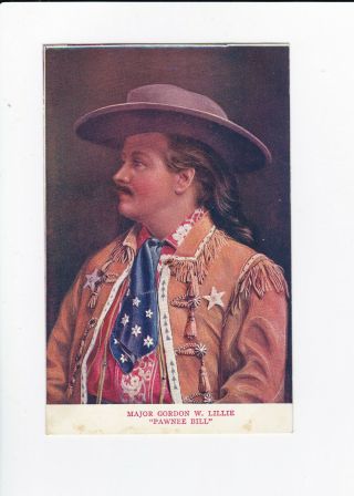 Vintage Postcard - " Pawnee Bill " - Wild West Show Performer - Unposted - Vgc