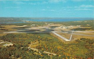 Traverse City Mi 1973 Aerial View Of The Cherry Capital Airport Vintage Mich 557