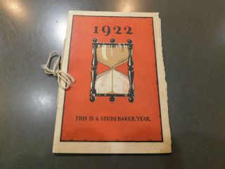 1922 Studebaker Banquet Program