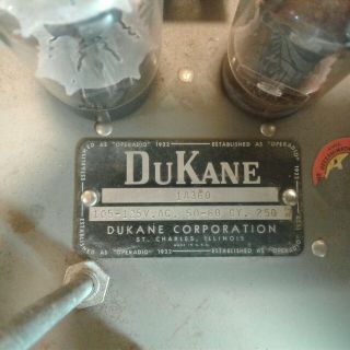 Vintage Dukane Tube Amp,  Model Number 1a360