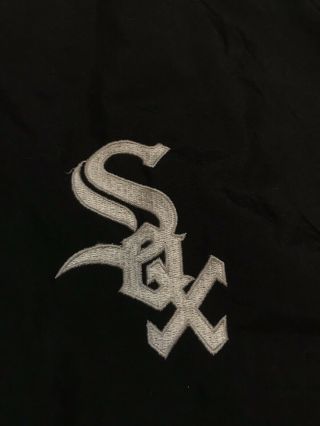 Vintage Chicago White Sox Starter Jacket Mens Xl 90s Mlb Baseball Black Grey Nwa 3