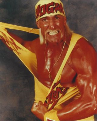 Hulk Hogan 8x10 Photo Wrestling Picture Wwf Ripping Shirt
