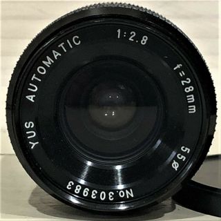 VINTAGE YUS AUTOMATIC ZOOM CAMERA LENS 1:2.  8 F=28MM PHOTOGRAPHY NO RES. 2