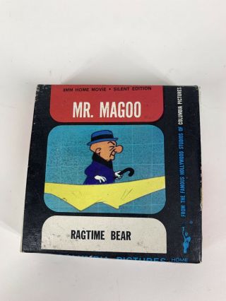 Mr.  Magoo 8mm Movie Silent Edition Ragtime Bear Collectable Vintage 8mm Film