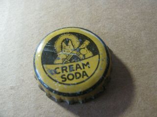 Vintage Clicquot Club Cream Soda Soda Bottle Cork Cap Collectible Crown Top