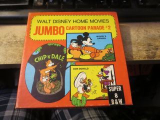 Vintage 8 Movie Reel Walt Disney Mickey Mouse Cartoon Parade 2 Jumbo