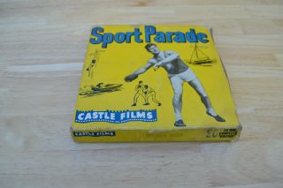 16mm Film Movie & Reel 1950 Sport Parade 357 Snow Speed Castle Film