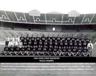 1942 Ohio State 8x10 Team Photo Buckeyes Picture Ncaa Football National Champs