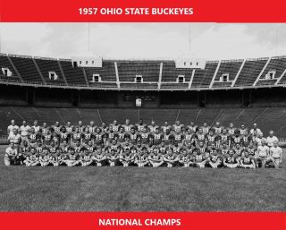 1957 Ohio State 8x10 Team Photo Buckeyes Picture Ncaa Football National Champs