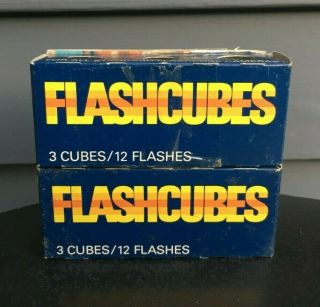 Vintage Sylvania Blue Dot Flashcubes Flash Cubes Instamatic 24