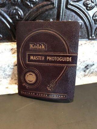 Kodak Master Photoguide Book Guide Reference 1954 1st Printing Edition