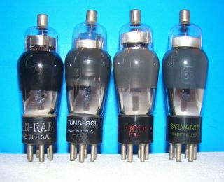 No 58 Type Radio Vintage Amplifier Vacuum Tubes 4 Valves St Shape 258 58
