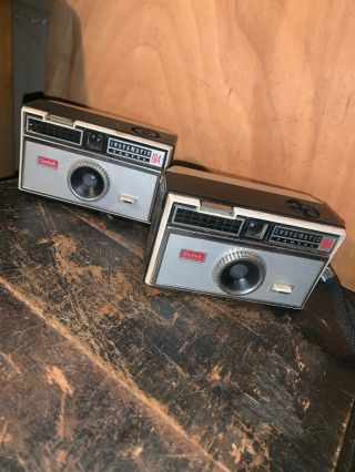 Vintage 1960s Kodak Instamatic 104 Film Camera 2 Cameras.