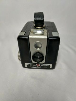Vintage Kodak Brownie Hawkeye Box Camera Flash Model