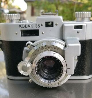 Kodak 35 Rf Rangefinder Camera W/ 50mm 3.  5 Anastigmat Special Lens.
