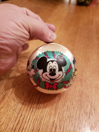Vintage 1977 Walt Disney Productions Christmas Ornament Ball Mickey Mouse