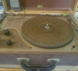 Vintage Wilcox - Gay Recordette 8j10 Tube Radio & Record Cutter Lathe (read Desc)