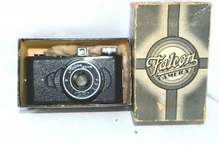 Falcon Miniature Camera 127 Film Minty W/ Box