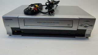 Toshiba W - 425 Vcr Vhs Player/recorder 4 Head Hi - Fi Stereo No Remote