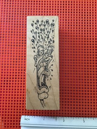 Ci,  Crazy,  Scary Man,  Visions Of Ink Rubber Stamp,  Unique,  Vintage