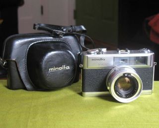 1966 Minolta Hi - Matic 9 Easy Flash 35mm Rangefinder Camera Parts