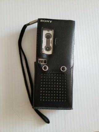 Vintage Sony Micro Cassette Tape Recorder With Case M203
