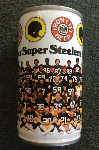 1979 Pittsburgh Steelers Bowl Iron City Beer Can - Steelers 1979